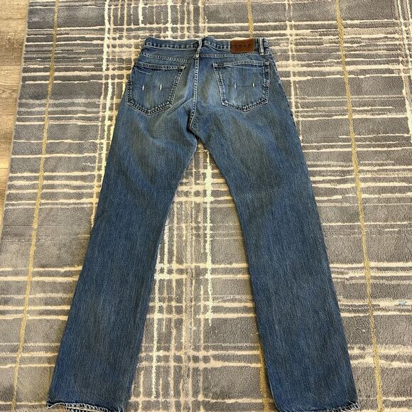 Polo Ralph Lauren Mens Jeans 35x32 Blue Denim 867 Classic Fit Preppy Cotton - Picture 3 of 8